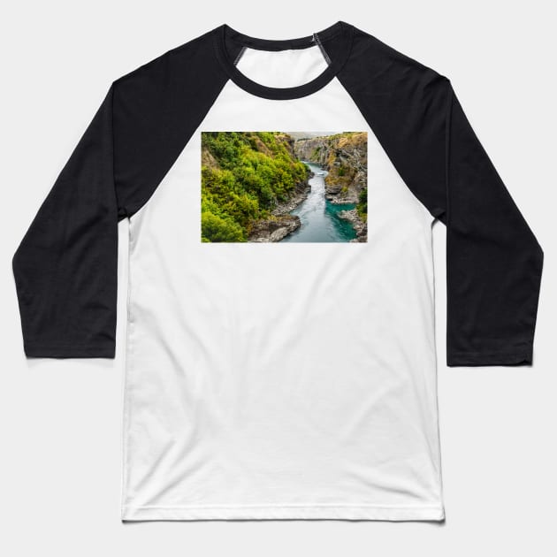 Kawarau Gorge 2 Baseball T-Shirt by fotoWerner